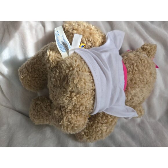 Build-A-Bear Curly Bear‎ 2012 Plush Pink Bows Mom Mother Valentines Heart Gift - Picture 5 of 7